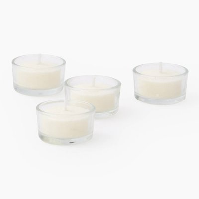 4 bougies chauffe plat, non parfumée, cire végétale MONOPRIX