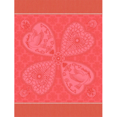 Torchon Peace & Love Coton LE JACQUARD FRANCAIS