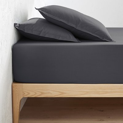 Drap-housse percale coton, bonnet 40 cm, Scenario LA REDOUTE INTERIEURS