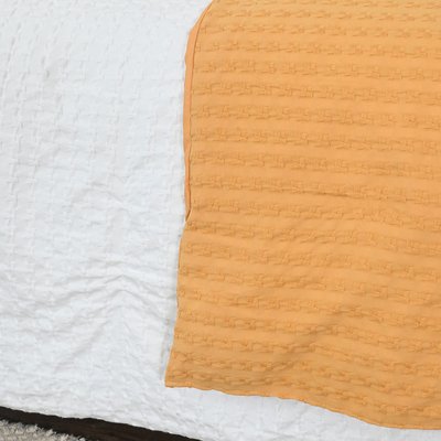 Chemin de lit en coton lavé WAFFLE KNOTE SENSEI MAISON