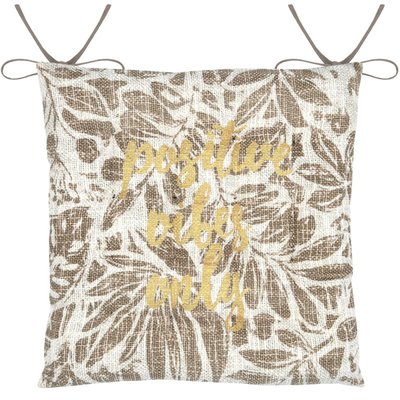 Lot de 4 galettes de chaise réversible coton HEMERA DECORATIE