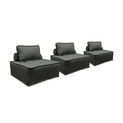 Chauffeuse pour canapé modulable tissu capitonné (lot de 3) DAO SWEEEK