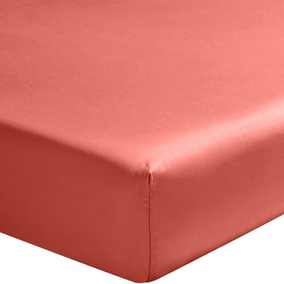 Drap housse satin de coton bonnet 30 cm uni, Sati C DESIGN HOME TEXTILE