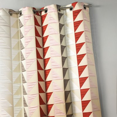 Rideau en jacquard imprimés triangulaires HOME MAISON