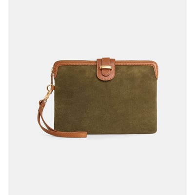 Pochette franky suède GALERIES LAFAYETTE