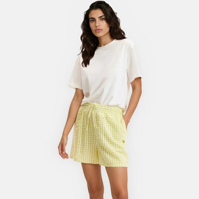 Pyjashort, en popeline seersucker vichy, Signature AIMEE LA REDOUTE COLLECTIONS