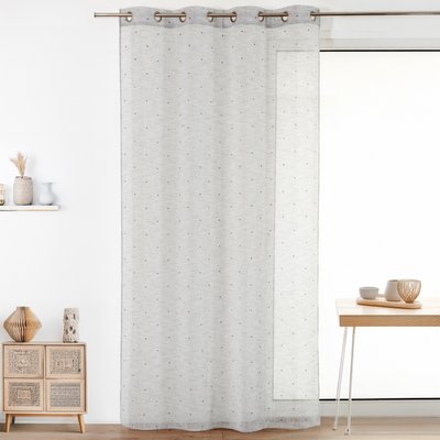 Voilage en Etamine à Motifs "Petites Croix" HOME MAISON