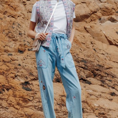 Jean light brodé PROMOD