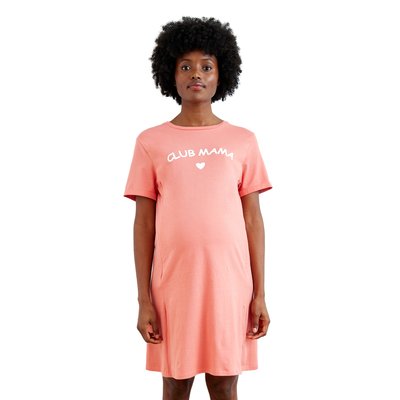 Chemise de nuit T-shirt grossesse et allaitement en coton bio VERTBAUDET