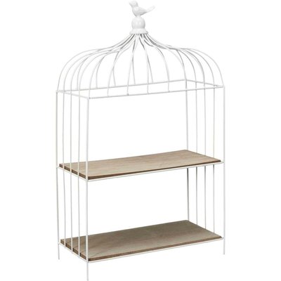 Etagère décorative cage à oiseau en métal 31 x 15 x 51 cm CMP