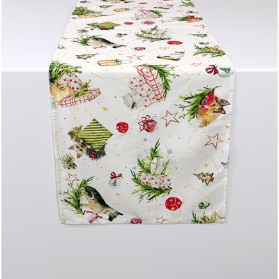 Chemin de table de NOËL PUPPIES 50x150 cm NAF NAF HOME