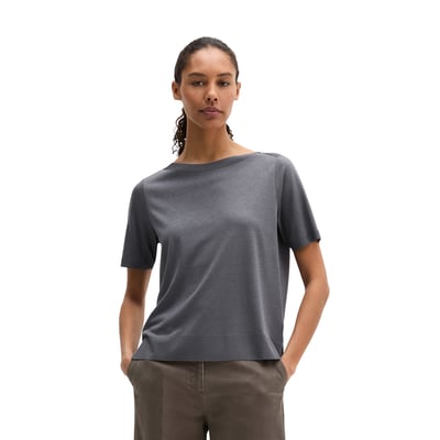 T-shirt de luxe régulier en mélange de TENCEL™ Lyocell et de coton MARC O'POLO