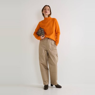 Pantalon large en coton MONOPRIX