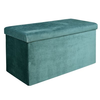 Coffre banc pliable design velours Giulia THE HOME DECO FACTORY