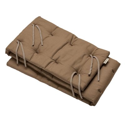 Tour de lit Linea-Luna en coton Mocca LEANDER