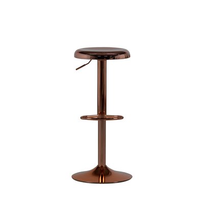Tabouret de bar réglable en métal H61-81cm - ISAAC WOOOD