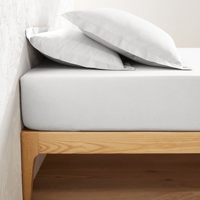 Drap-housse en coton, bonnet 25 cm, MACHA LA REDOUTE INTERIEURS