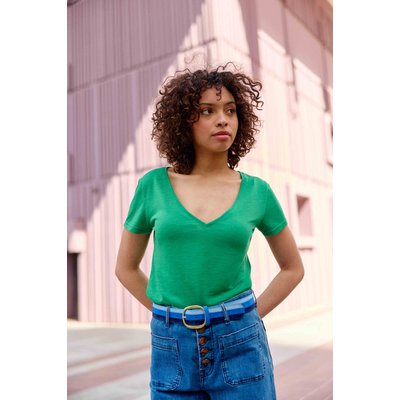 Tee shirt col v manches courtes ELVIE6 LA PETITE ETOILE