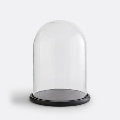 Cloche en verre avec socle noir H32 cm, Campa LA REDOUTE INTERIEURS