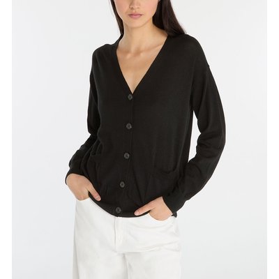 Cardigan Droit Ress En Laine Merinos Responsable GALERIES LAFAYETTE