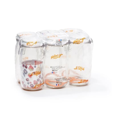 Lot de 6 bocaux en verre 1.5l, LE PARFAIT LE PARFAIT