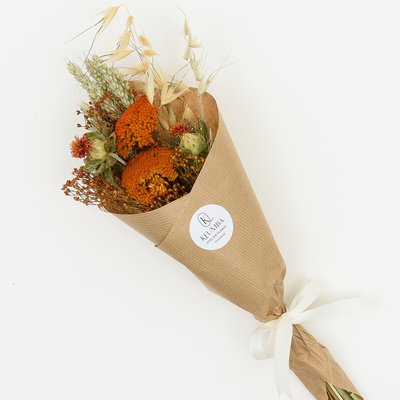 Mini Buquê Terra, flores secas e preservadas, Klumba KLUMBA