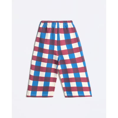 Pantalon en coton bio imprimé vichy EMOI EMOI