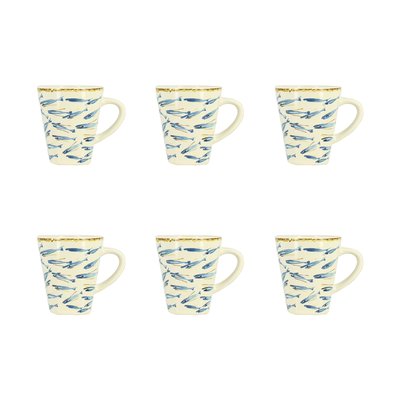 Lot de 6 tasses 20cl en grès, MARIUS NOVASTYL