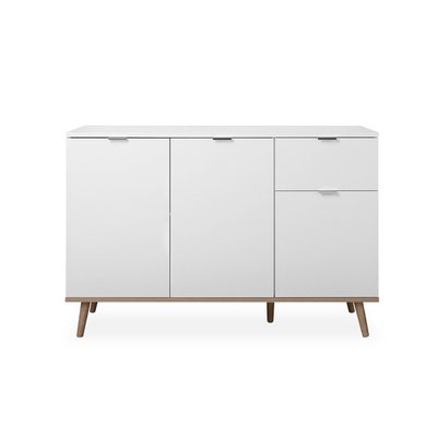 Buffet 3 Portes 2 Étagères 1 Tiroir L120 cm - COPENHAGUE CALICOSY