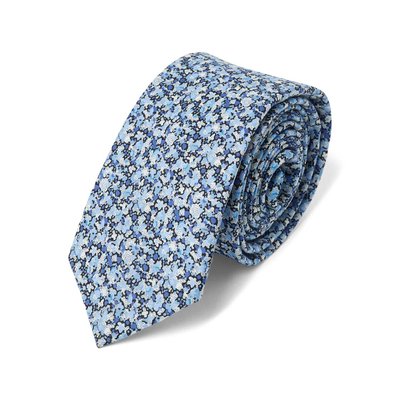 Cravate fine à motif Liberty DRAEGER PARIS