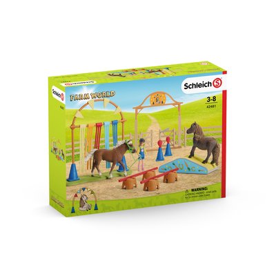 Entraînement d'agility pour poney SCHLEICH