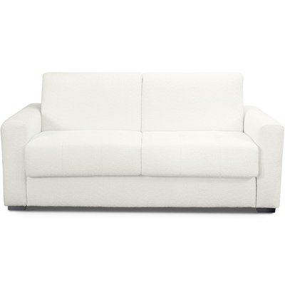 Canapé convertible express 3 places en tissu bouclette - ANDREA HOMIFAB