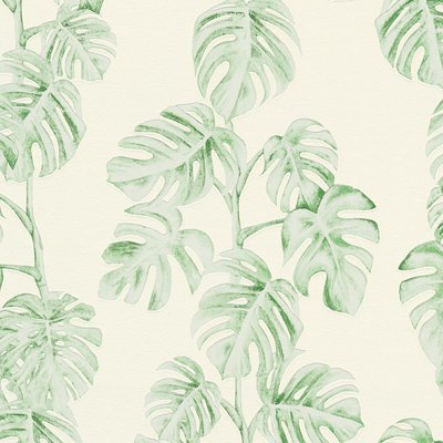 Papier peint imprimé feuillage Monstera HOME MAISON
