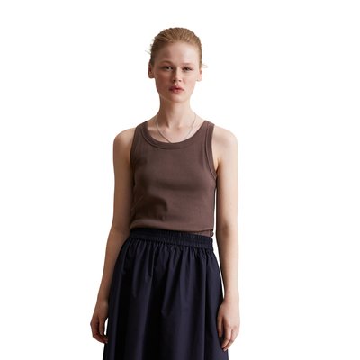 Débardeur côtelé slim en jersey stretch de coton bio MARC O’POLO DENIM