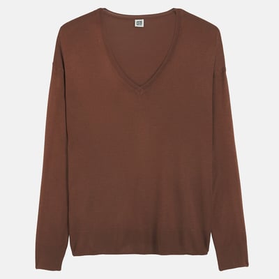 Trui met V-hals, in fijn tricot LA REDOUTE COLLECTIONS