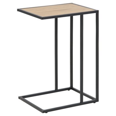 Table d'appoint ou bout de canapé en MDF et métal TOILINUX