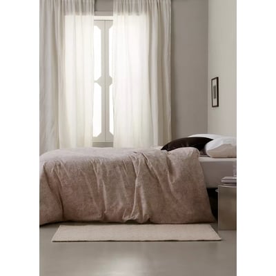 Housse de couette coton 200 fils imprimé fleur lit 90 cm MANGO HOME