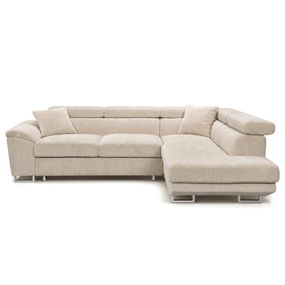 Canapé d'angle droit 5 places convertible, BAOJI BEST MOBILIER