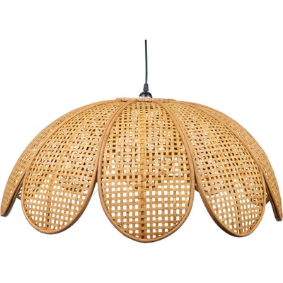 Suspension fleur en rotin bambou naturel pour salon cosy RECOLLECTION