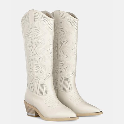 Bottes en cuir brodées ALMA EN PENA