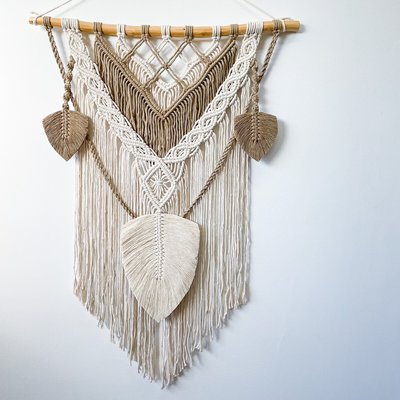 Decoração de parede em macramé FALLEN I, Macramar MACRAMAR
