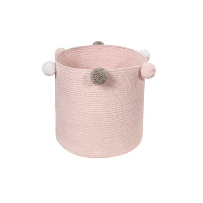 Panier en coton avec pompons BUBBLY LORENA CANALS
