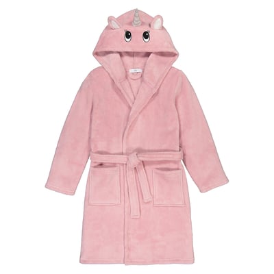 Fleece Hooded Bathrobe with Unicorn Hood LA REDOUTE COLLECTIONS