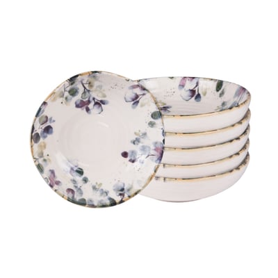 Assiette creuse Garden 19 cm (lot de 6) TABLE PASSION