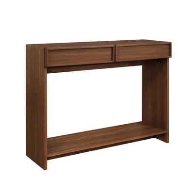 Console décor bois 2 tiroirs et étagère  KUBA SWEEEK