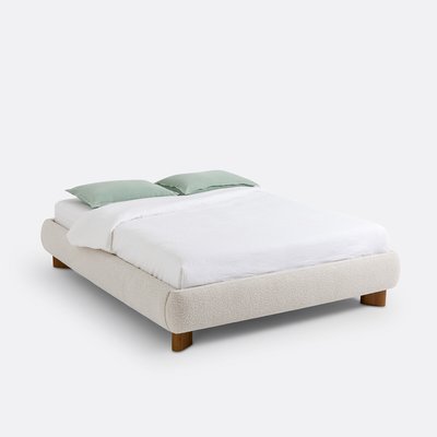 Lit tissu bouclette avec sommier, Mila LA REDOUTE INTERIEURS