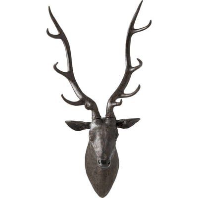 Tête de cerf murale en résine RECOLLECTION