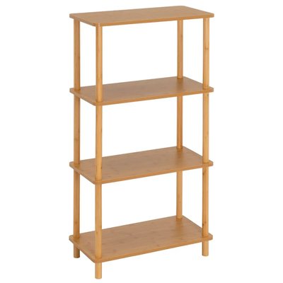 Étagère 4 plateaux bambou 60x30x115cm WADIGA