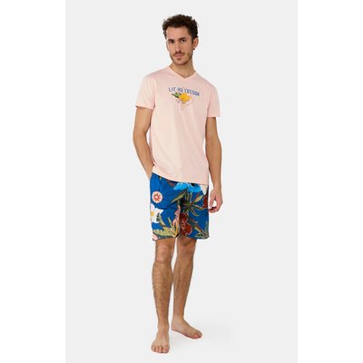 Pyjashort en coton imprimé, Arthur Island ARTHUR