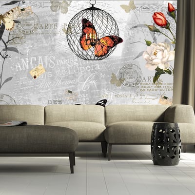 Papier peint intissé panoramique Animaux Butterflies song EDEN